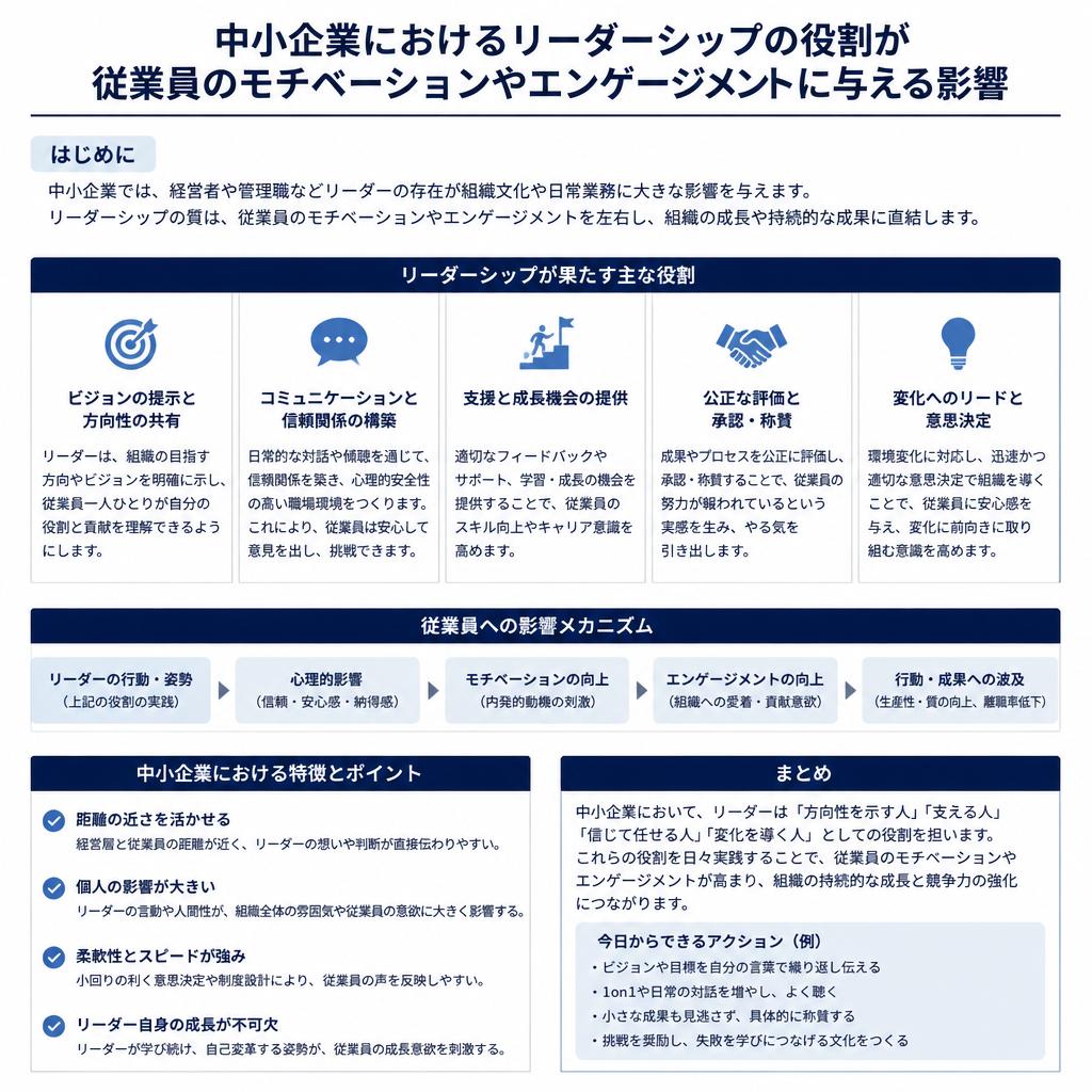 中小企業におけるリーダーシップの重要性